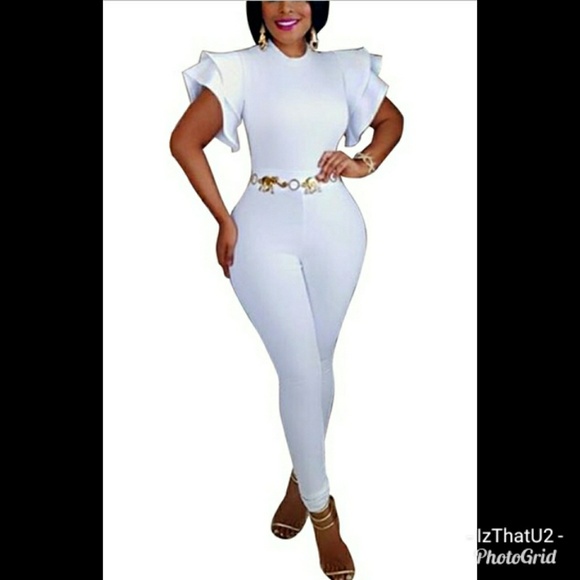 New Stylish Round Neck Short Sleeves white polyest - Picture 2 of 6